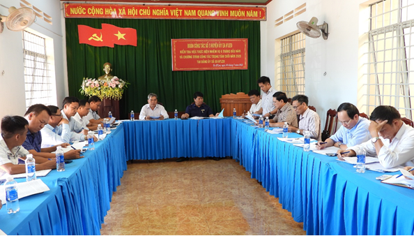 Đoàn công tác số 03 của Huyện ủy làm việc với Đảng ủy xã Ea H’Leo